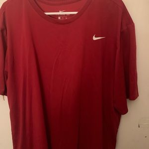 Nike mens red athletic tee